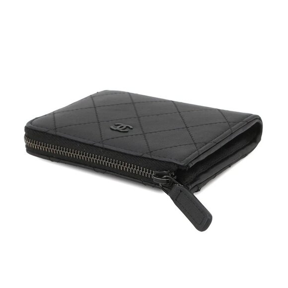 CHANEL Matelasse compact wallet Calf Leather Black AP3997 - Picture 6 of 14